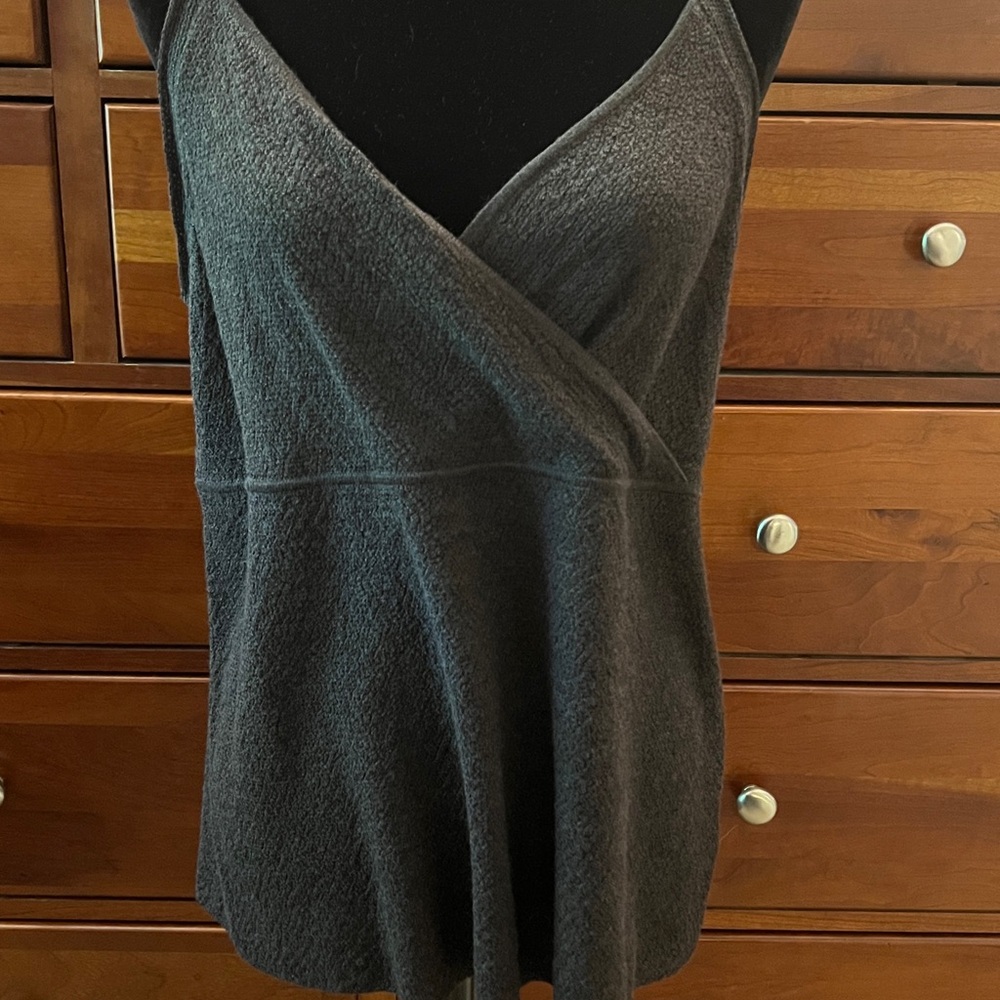 Eileen Fisher Gray Wrap Camisole with V-Neckline